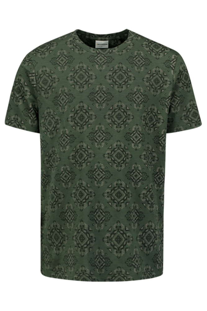 T SHIRT MET PRINT 29350709 052 DARK GREEN